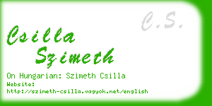 csilla szimeth business card